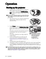 Preview for 20 page of BenQ MP524 User Manual