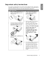 Preview for 3 page of BenQ MP626 - DLP XGA Proj 2500 Lum 3000:1CR 3D Enabled Lan Rdy Brilliant Clrtm User Manual