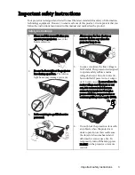 Предварительный просмотр 3 страницы BenQ MP722 - XGA DLP Projector User Manual