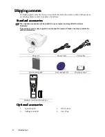 Preview for 8 page of BenQ MP722ST User Manual