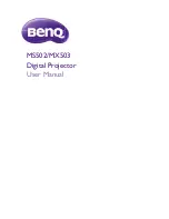 BenQ MS502 User Manual preview