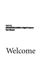 BenQ MS614 User Manual preview