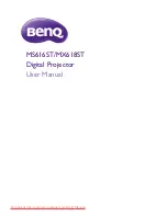 BenQ MS616ST User Manual preview