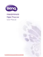 BenQ MW603 User Manual предпросмотр