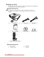 Предварительный просмотр 8 страницы BenQ MW603 User Manual