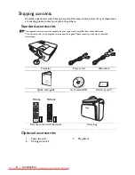 Preview for 8 page of BenQ MW665 User Manual