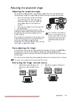 Preview for 23 page of BenQ MW665 User Manual