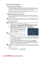 Preview for 26 page of BenQ MW665 User Manual