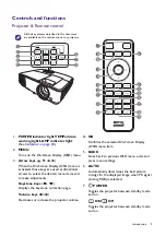 Предварительный просмотр 9 страницы BenQ MW707 User Manual