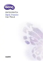 BenQ MW724 User Manual preview