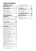 Preview for 2 page of BenQ MW724 User Manual