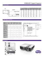 Предварительный просмотр 2 страницы BenQ MW814ST Specifications