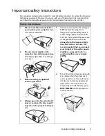 Preview for 3 page of BenQ MW821ST User Manual