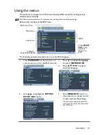 Предварительный просмотр 21 страницы BenQ MW821ST User Manual