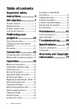 Preview for 2 page of BenQ MW855UST User Manual