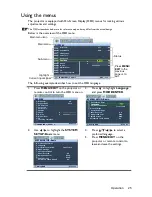 Preview for 25 page of BenQ MW883UST User Manual