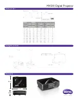 Предварительный просмотр 2 страницы BenQ MX501 Datasheet