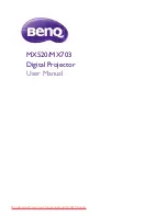 BenQ MX520 User Manual preview