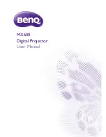 Preview for 1 page of BenQ MX600 User Manual
