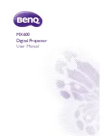 BenQ MX600 User Manual предпросмотр