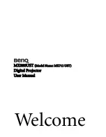 BenQ MX712 UST User Manual preview