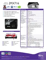 Preview for 1 page of BenQ MX716 Specifications