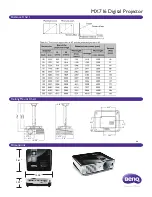 Preview for 2 page of BenQ MX716 Specifications