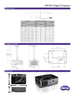 Preview for 2 page of BenQ MX764 Specifications