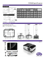 Preview for 2 page of BenQ MX768 Specifications