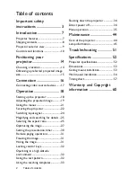 Preview for 2 page of BenQ MX806ST User Manual