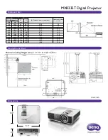 Preview for 2 page of BenQ MX823ST Specifications