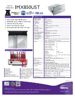 Preview for 1 page of BenQ MX850UST Datasheet