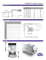 Preview for 2 page of BenQ MX850UST Datasheet