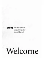 Preview for 1 page of BenQ PB6100 - SVGA DLP Projector User Manual