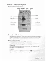 Предварительный просмотр 13 страницы BenQ PB6100 - SVGA DLP Projector User Manual