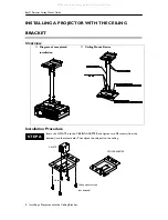 Предварительный просмотр 4 страницы BenQ PB8120 - SVGA DLP Projector Ceiling Mounting Manual