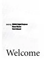 Preview for 1 page of BenQ PE6800 User Manual