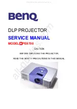 Preview for 1 page of BenQ PE8700 Service Manual