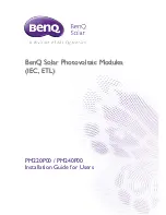 Preview for 1 page of BenQ PM220P00 Installation Manual For Users