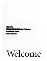 Preview for 1 page of BenQ PROFESSIONAL PB8253 User Manual