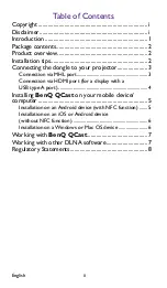 Preview for 3 page of BenQ QCast User Manual