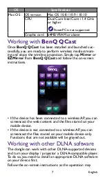 Предварительный просмотр 10 страницы BenQ QCast User Manual