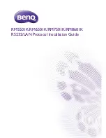 BenQ RM5501K Installation Manual предпросмотр