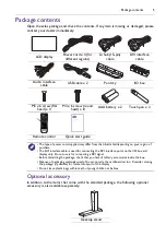 Предварительный просмотр 9 страницы BenQ RP551+ User Manual