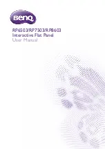 BenQ RP6503 User Manual preview