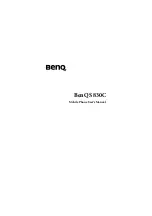 Предварительный просмотр 1 страницы BenQ S830C User Manual