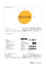 Preview for 28 page of BenQ SE2241 Product Service Manual