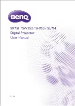 Предварительный просмотр 1 страницы BenQ SH753 User Manual