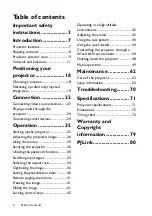 Preview for 2 page of BenQ SH753 User Manual