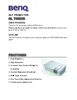 Preview for 1 page of BenQ SL 705S User Manual